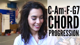 CAmFG7 Chord Progression  Ukulele School [upl. by Atkinson]