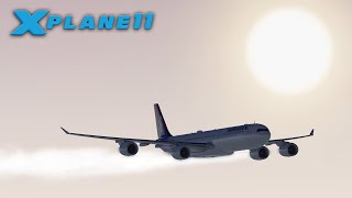 XP11 PHNL to LEIB  Honolulu to Ibiza in the Toliss A340600 [upl. by Gerard]