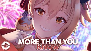 Nightcore  More Than You Know  Lyrics [upl. by Hernandez]