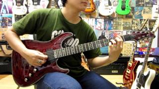 Schecter C 1 Hellraiser Guitar Clean Sound [upl. by Anilecram]