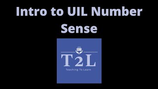 UIL NUMBER SENSE An introduction to the coolest mental math competition [upl. by Elocim]