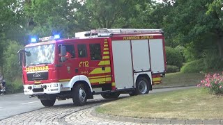 Brandeinsatz FF Osterode am Harz FF Lasfelde und RD auf Einsatzfahrt [upl. by Niamrej905]