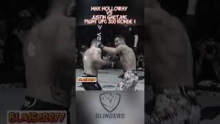 Max holloway Vs justin Gaetjhe fight ufc 300 Ronde 1 [upl. by Leirbag]