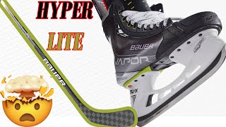 BAUER HYPERLITE STICK AND SKATE  Quick and Close up [upl. by Rehpotsrhc]