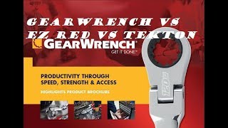 Tool Talk Ep 15 Gift Giveaway  Gearwrench EZ Red and Tekton Wrench Comparison [upl. by Stryker]