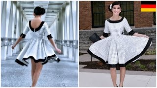 50 iger Jahre Kleid selber nähen  Vivienne Schnittmuster  Nähtutorial  Frocks amp Frolics [upl. by Ylnevaeh961]