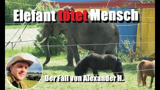 Elefant tötet Mensch Der Fall von Alexander H [upl. by Nahn]