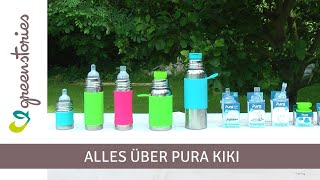 Trinkflasche von Pura Kiki  aus Edelstahl  greenstories [upl. by Pulchi]