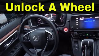 How To Unlock A Push To Start Steering WheelDriving Tutorial [upl. by Elicul]