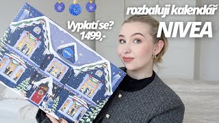 ROZBALUJI NIVEA ADVENTNÍ KALENDÁŘ 💙🎁 Vyplatí se Kompletní unboxing a recenze🌟❄️ [upl. by Kalila655]