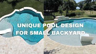 Unique Pool Design For A Small Backyard  Transform Your Yard [upl. by Ettelrahc]