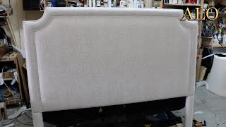 HOW TO REUPHOLSTER A HEADBOARD  ALO Upholstery [upl. by Takashi]