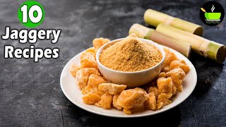 10 Jaggery Recipes Sweets Made From Jaggery [upl. by Aw]