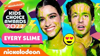 Every Time Someone Got SLIMED at the KCAs ft Charlie Puth MrBeast amp More 💚  KCAs 2022 [upl. by Niloc]