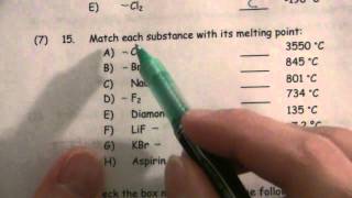 BoilingMelting Points and Intermolecular Forces [upl. by Anairol]