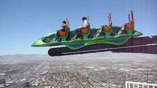 XScream ride at the Stratosphere Tower Las Vegas NV [upl. by Drhacir728]