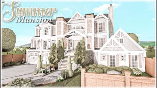 Summer Mansion Bloxburg Speedbuild Trending Bloxburg Roblox [upl. by Nesahc]