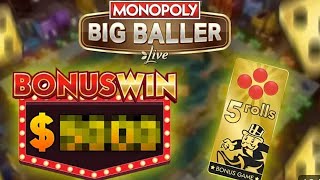 Monopoly big baller Win bin casino2020 casino casinowinnings monopoly bigballer bigwin [upl. by Akemal14]