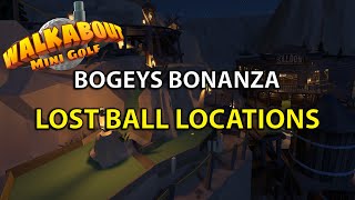 WalkAbout MiniGolf Bogeys Bonanza Lost Ball Locations [upl. by Gudren527]