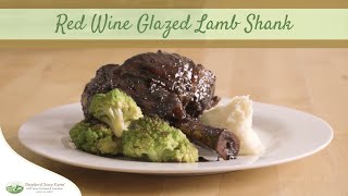 Red Wine Glazed Lamb Shanks  Recipe [upl. by Ailad]