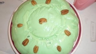 Receta ♥ Gelatina Verde Con Queso Cottage  Nuez Piña  La Lechera y Clavel ♥ [upl. by Doykos]