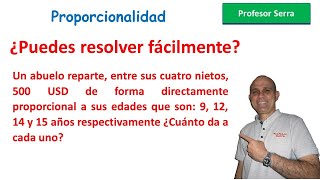 REPARTOS PROPORCIONALES EJERCICIO 1 [upl. by Hpotsirhc377]