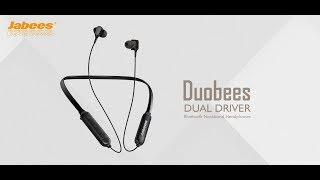 Jabees Duobees  Bluetooth 50 Neckband Headphones with Dual Driver [upl. by Jessi]