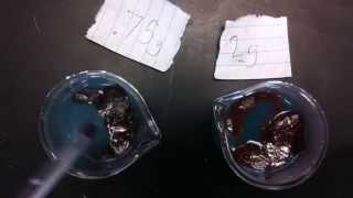 Copper Chloride  Water Meets Aluminium Foil [upl. by Ahsenra]