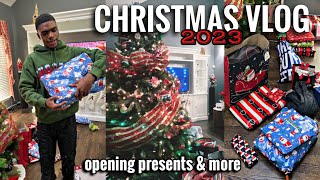 CHRISTMAS DAY VLOG 2023  Opening gifts Family amp More [upl. by Eeldivad]