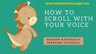 Dragon NaturallySpeaking tutorial How to scroll faster or slower with speech recognition [upl. by Olcott]