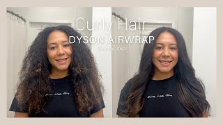 Using the Dyson Airwrap on Curly Hair  Dyson Attachment Tools  Part 2 [upl. by Adamek]