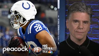 Jonathan Taylor among five Colts wearing Guardian Caps in preseason  Pro Football Talk  NFL on NBC [upl. by Gerrilee549]