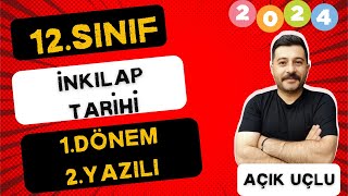 12 SINIF İNKILAP TARİHİ 1 DÖNEM 2 YAZILI 2024  açık uçlu sorular [upl. by Bobina]