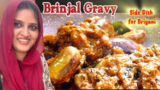 🧉BIRYANI KATHIRIKAI GRAVY My Signature Dish  How to make Biryani Sidedish food diml Recipes [upl. by Ahseikram]