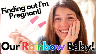 Finding out Im Pregnant with our Rainbow Baby [upl. by Barbe]