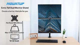 Features of Vertical Dual Monitor Desk Mount MU3004 [upl. by Anik]