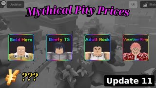 Anime Warriors Simuator 2  Mythical Pity  Roblox [upl. by Phares]