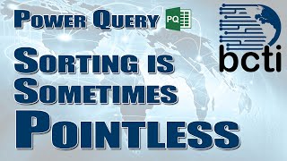 Power Query  Sorting is Sometimes Pointless VertiPaq Insights [upl. by Turtle]