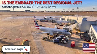 REVIEW  American Eagle  Grand Junction GJT  Dallas DFW  Embraer ERJ175  Economy [upl. by Aneehsirk]