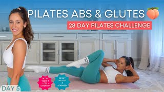 20 Min Abs and Glutes  Pilates 28 Day Challenge Day 5 [upl. by Ecyt]