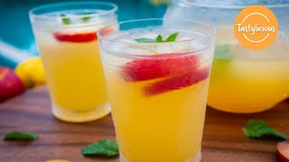 Delicious Homemade Peach Lemonade  Easy Homemade Lemonade Recipe [upl. by Grados]