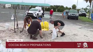 Cocoa Beach residents prepare for impacts of Hurricane Milton [upl. by Nicolea974]