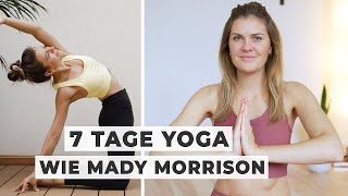 7 Tage YOGA wie Mady Morrison amp DAS passiert  Selbstexperiment [upl. by Oimetra]