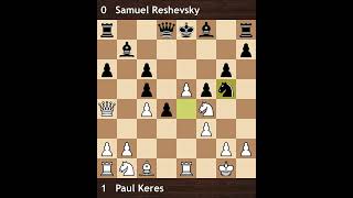 Keres vs Reshevsky  AVRO 1938  Round 4 [upl. by Arihppas]