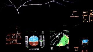 Saint Elmos Fire Airbus 320 Windscreen [upl. by Stonwin545]