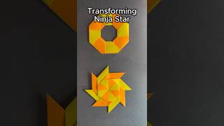 How to Make a Paper Transforming Ninja Star  DIY Origami Transforming Ninja Star diyart ninja [upl. by Armyn300]