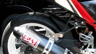 Honda CBR 250R Exhaust Yoshimura TRC USA cbr 250 club 69 duff [upl. by Particia]