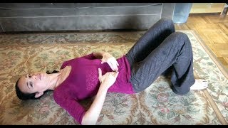 How to ease stomach pain and bloating with a simple self massage [upl. by Diet]