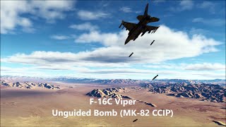 F16C Unguided BombMK82 CCIP Guide  DCS World [upl. by Lamoree]