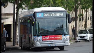 Bus Ligne PC RATP  Porte de SaintCloud  Pont du Garigliano [upl. by Verney]